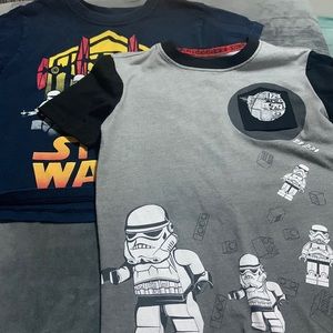 Star Wars tee shirts size 4/5
